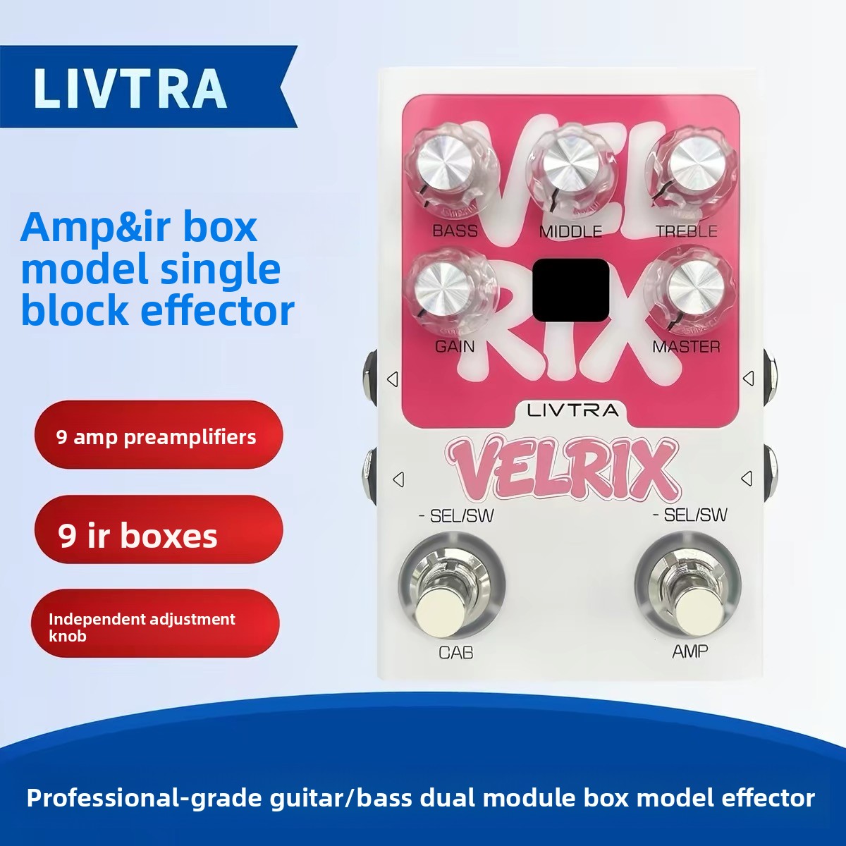 Audio Interface Usb - Pedal de amplificador LIVTRA VELRIX Amp