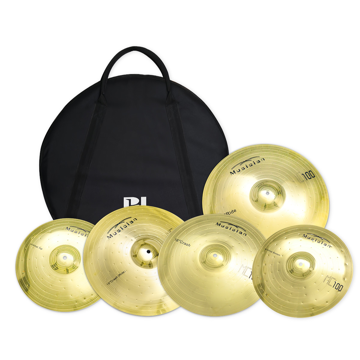 Cymbal Hi Hat - Conjunto de Pratos de Bronze PD