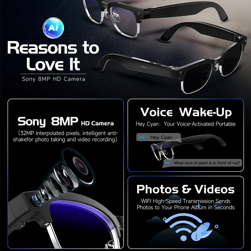 Óculos de Tradução Inteligente - Audio Music Recognition avaliação e preço