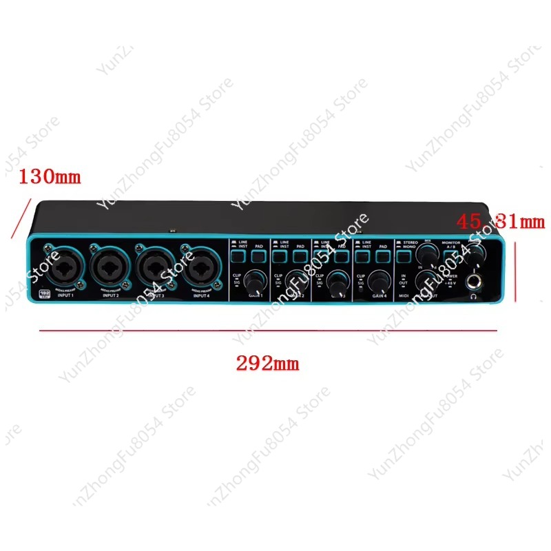 Interface de áudio profissiona - Audio Interface Usb avaliação e preço
