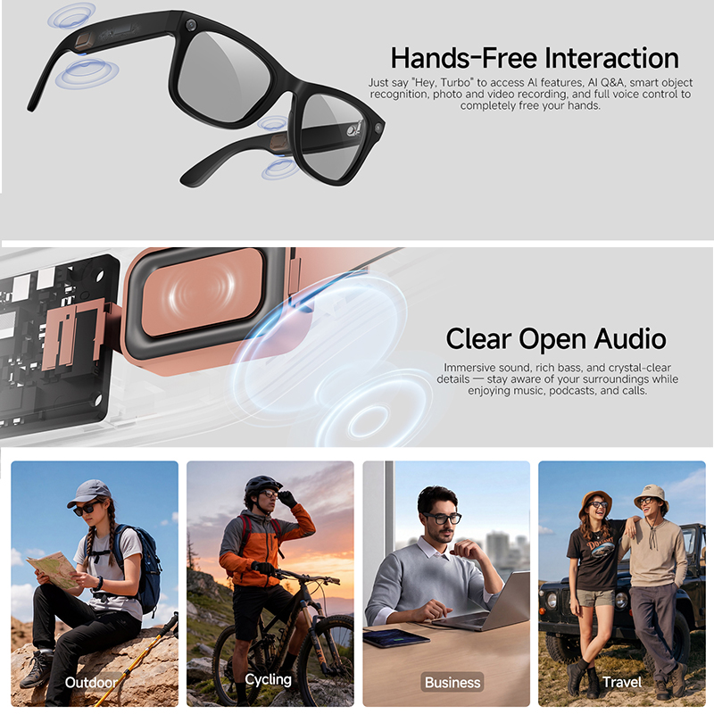 Novos Óculos Inteligentes com  - Audio Music Recognition avaliação e preço