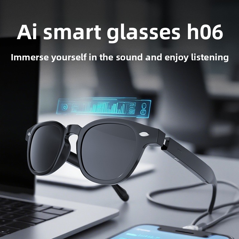 Óculos Inteligentes H06 com Tr - Audio Music Recognition avaliação e preço