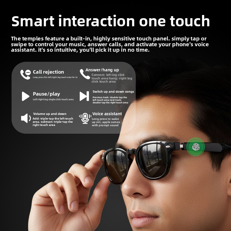 Óculos Inteligentes H06 com Tr - Audio Music Recognition avaliação e preço