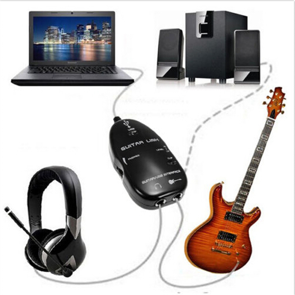 Link de guitarra interface usb - Audio Music Link avaliação e preço